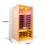 The Aveiro Element 1 Person Near Zero EMF Far Infrared Sauna