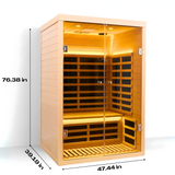 The Aveiro Element 2 Person Near Zero EMF Far Infrared Sauna