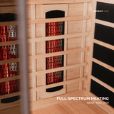 The Eclipse 1 Person Full Spectrum Infrared Sauna - SweatLabs®