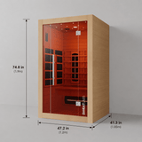 The Eclipse 2 Person Full Spectrum Infrared Sauna - SweatLabs®