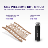 The Eclipse 3 Person Full Spectrum Infrared Sauna + Welcome Kit - SweatLabs®