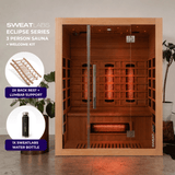 The Eclipse 3 Person Full Spectrum Infrared Sauna + Welcome Kit - SweatLabs®